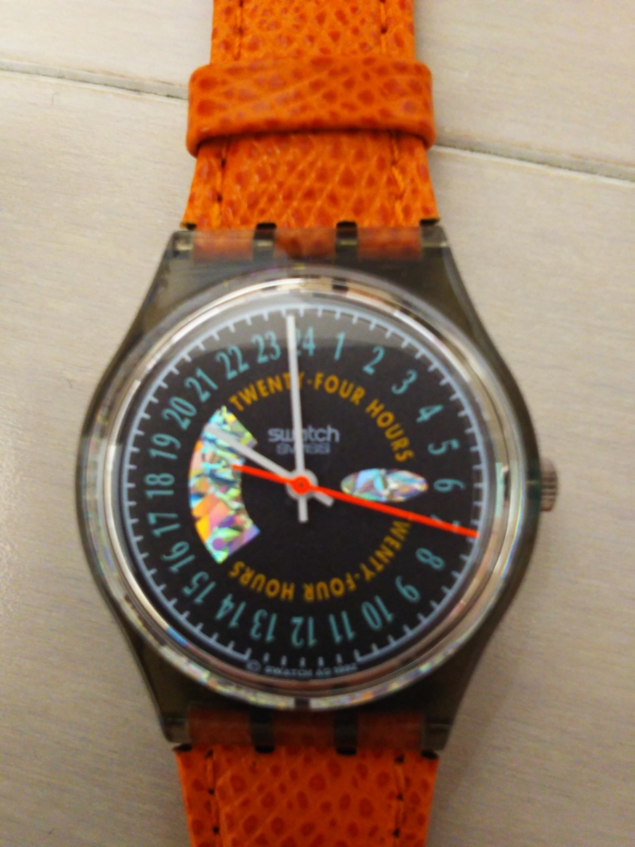 メンズ 24時間時計 スウォッチ 腕時計 レギュラー Swatch 1992年