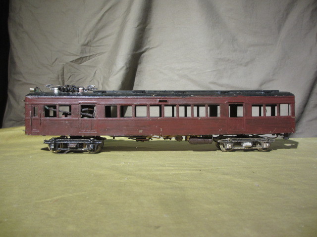 希少：貴重品 Oゲージ(1/45 32mm) 大阪：阪井模型店 真鍮製 阪急電車