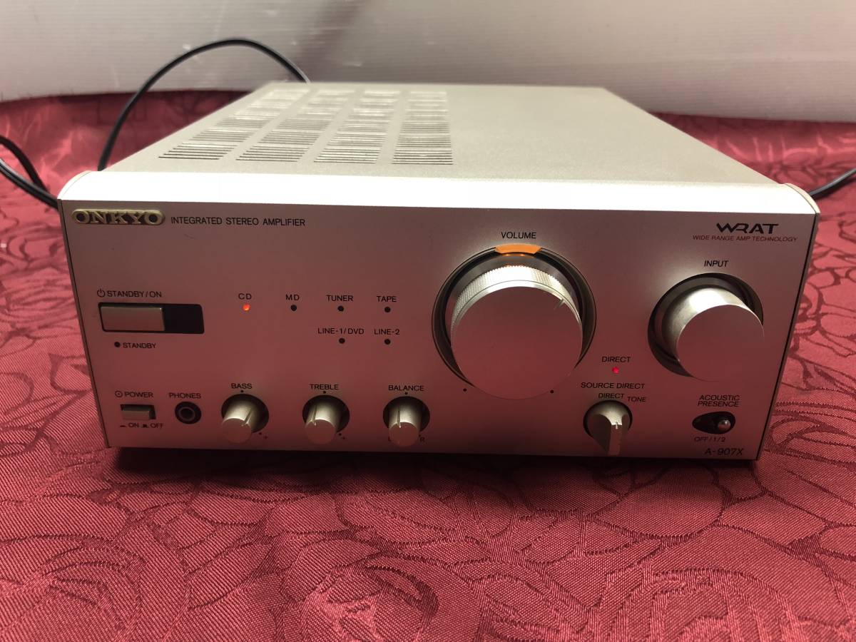 オーディオ機器 ONKYO 上位モデル A-907X プリメインアンプ いい音