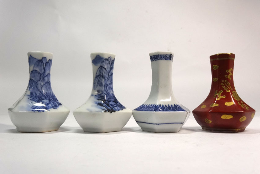 茶巾筒　煎茶道具　平安春峰 まとめ売り　オマケ付き 緑屋□i9*5 煎茶道具 平安 春峰 巾筒 箸立 10点 黄交趾 青華 09123 #80
