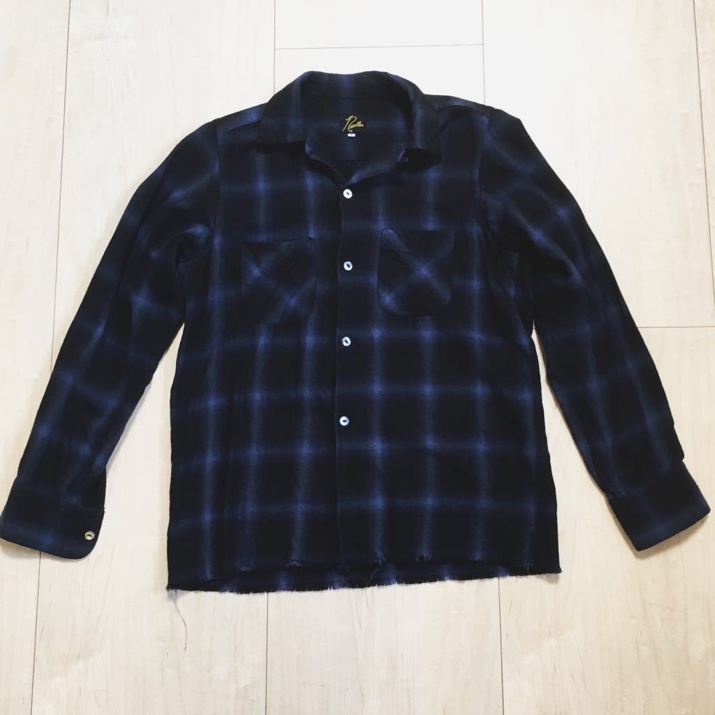 needlesニードルス カットオフオンブレチェックシャツS 美品 | KOLSAN.COM