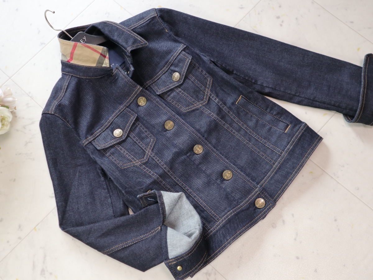 ☆ BURBERRY バーバリーロンドン ☆ 襟裏ノバチェック ☆ デニム