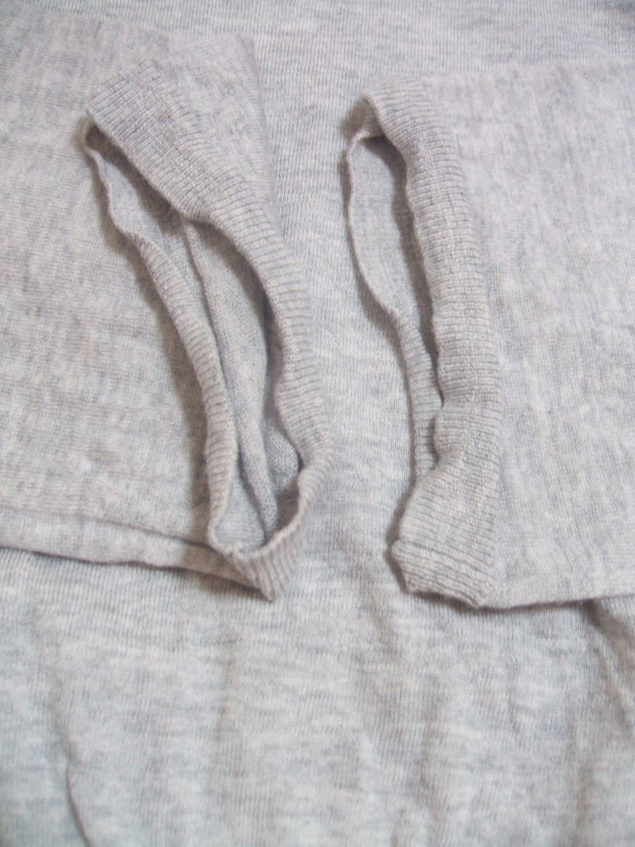 美品◆トゥモローランド/GALERIE VIE★グレー薄手ニット★S　ラグラン