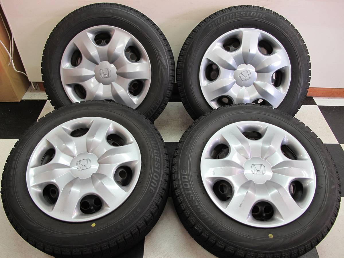 PCD100 ブリヂストン バリ溝 215⁄45R17 スタッドレスタイヤ 5.5J +45 