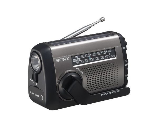 ソニー SONY ポータブルラジオ ICF-B99 : FM/AM/ワイドFM対応 手回し