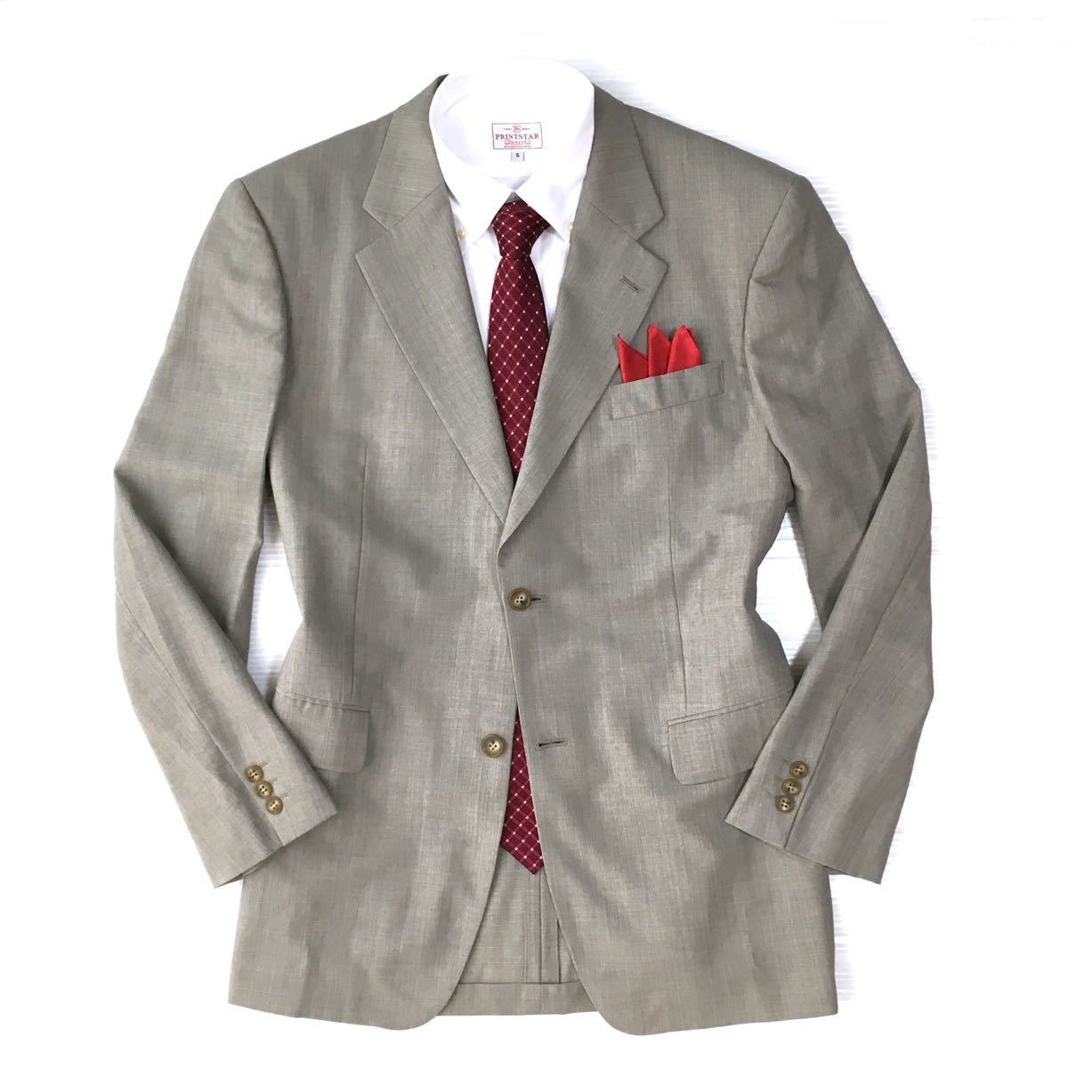 【正規品，低価】 極 ダーバン&times;PURE NEW WOOL100%生地 日本製 大人の雰囲気 上質グレー2ボタンテーラードジャケット メンズ/サイズ94A6 XL位 319(Lサイズ)｜売買されたオークション情報、yahooの商品情報をアーカ Lサイズ