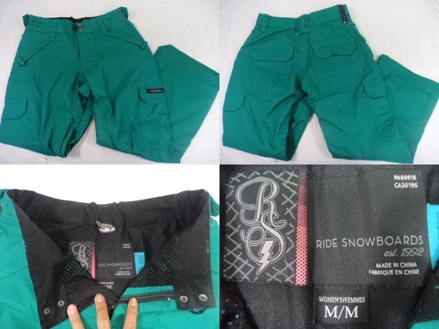 k86 スノーボードウエア上下セット RIDE ライド ジャケット+パンツ サイズM/M_5