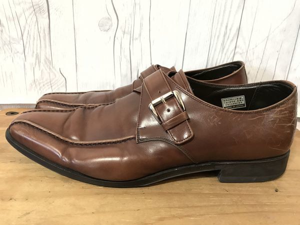 【極希少】REGAL リーガルダブルモンクストラップ　革靴　グリーン　25cm 極希少REGAL リーガルダブルモンクストラップ 革靴 グリーン