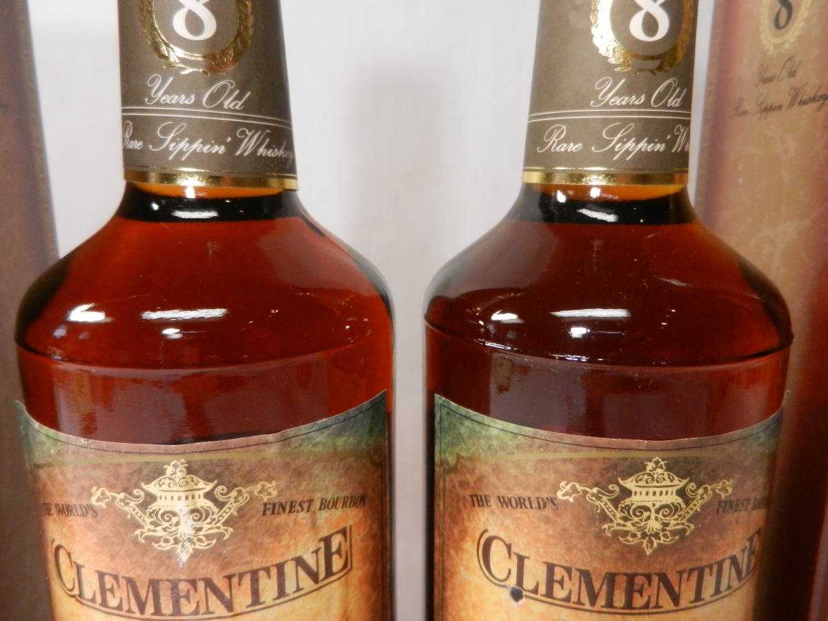 古酒□2本□CLEMENTINE クレメンタイン 8年 バーボンウイスキー 750ml