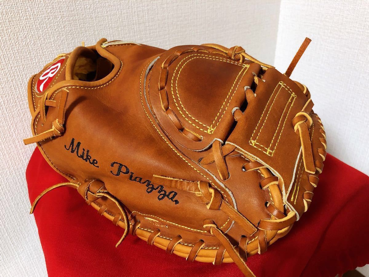 メジャー殿堂入り マイクピアザ選手 支給品 ローリングス キャッチャー ミット アメリカ製 実使用 MLB ドジャース メッツ 捕手最多本塁打