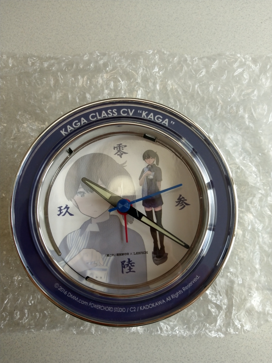 ローソン 艦これ 航空母艦 加賀 鎧袖一触 目覚まし時計 _2