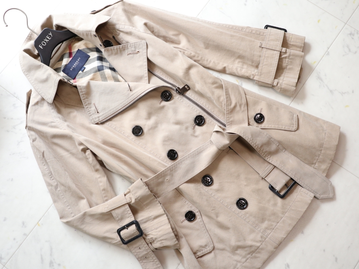 ☆ BURBERRY バーバリーロンドン ☆ 迫力ダブルボタン ☆ 秋 トレンチ 