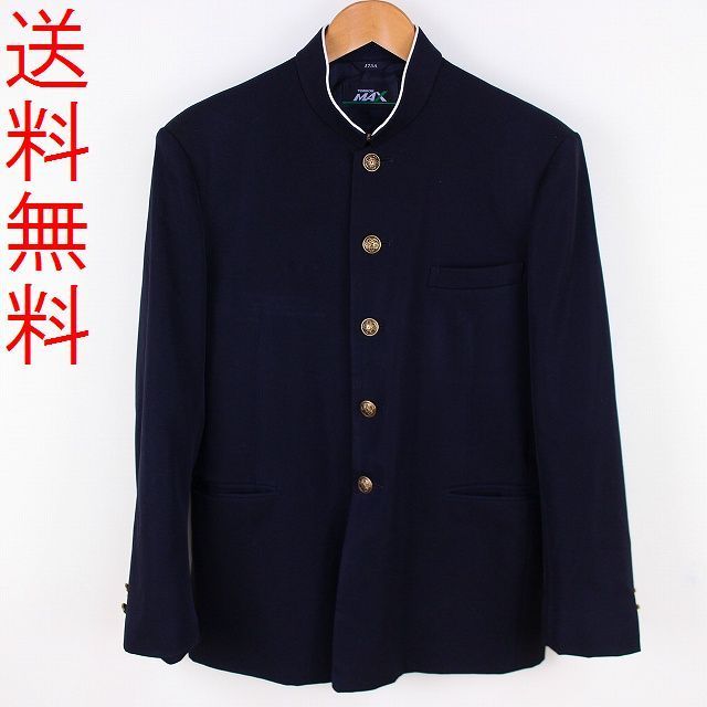 学生服 トンボ TOMBOW 標準型学生服 上着 175A 学ラン ラウンドカラー ウール混 カシドス ランクC 中古学生服 男子学生服 中古 a3 黒 JJ267