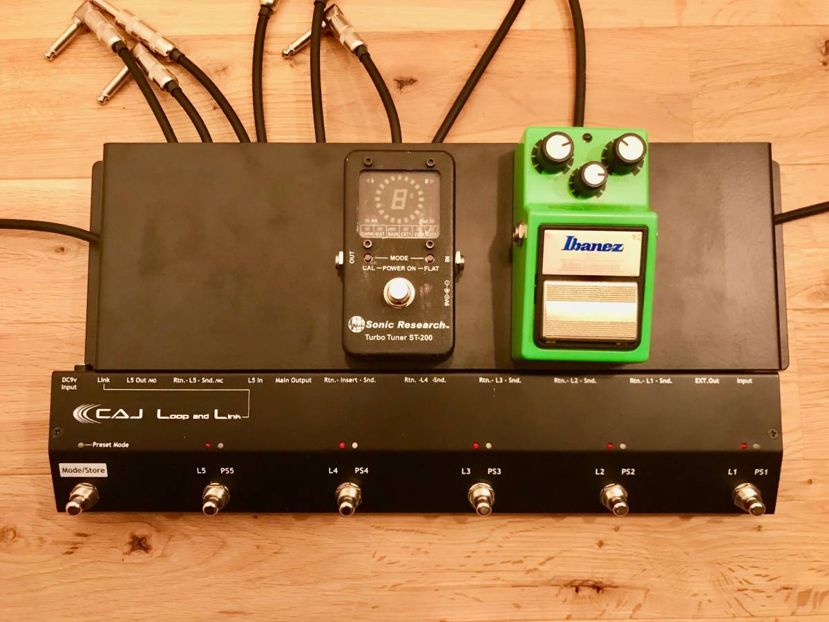 CAJ II/スイッチャー/箱・説 Link and JAPAN)◇Loop AUDIO CAJ(CUSTOM &専用アダプタと説明書付 スイッチャー II Link and Loop ギター