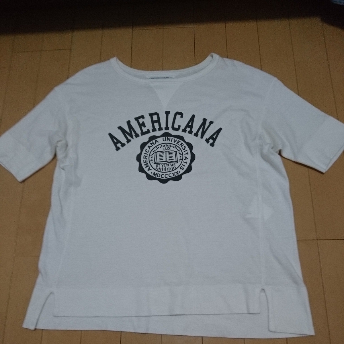 Deuxieme Classe アメリカーナ ロゴTシャツ 白 Deuxieme LOGO