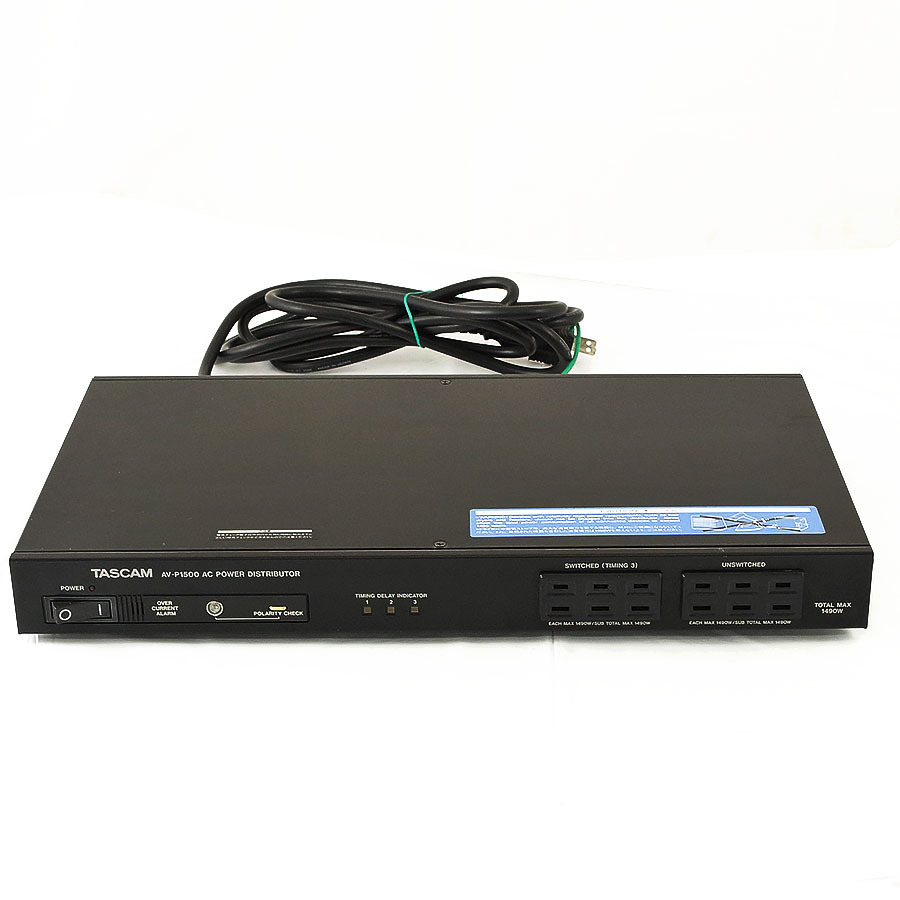 AV-P1500 タスカム TASCAM パワーディストリビューター AV-P Series