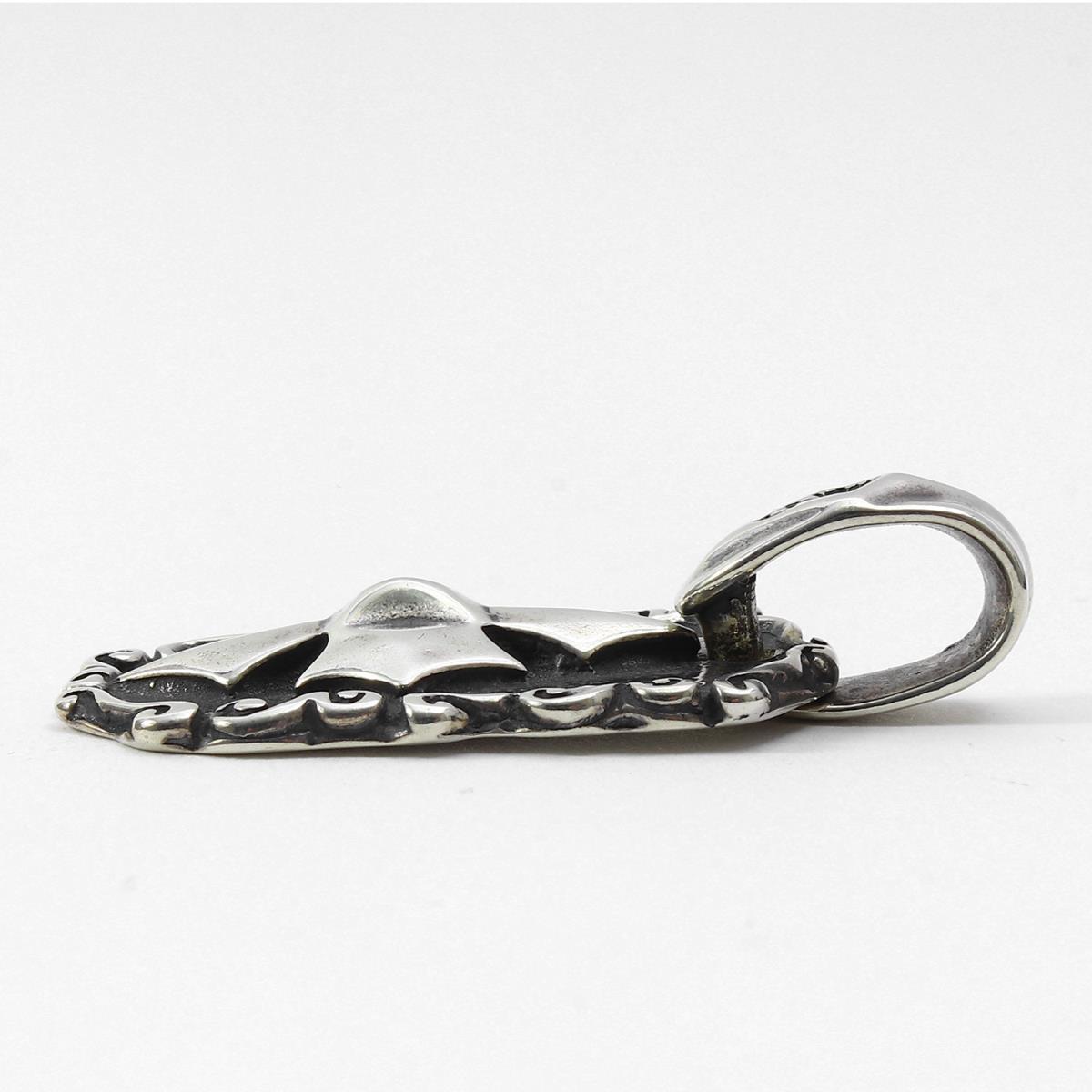 Bill Wall Leather ビルウォールレザー ウェーブ C クロス ドッグタグ