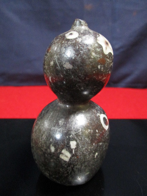 珍品 『梅花石』 北九州・門司梅花石 ウミユリ化石 天然記念物 瓢箪