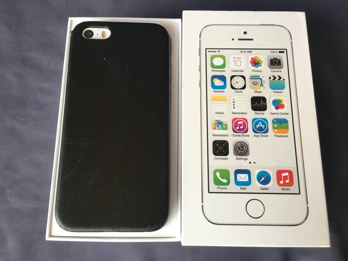 【美品】iPhone5s 32GB シルバー docomo　silver　ドコモ　純正ケース付（おまけ）_10