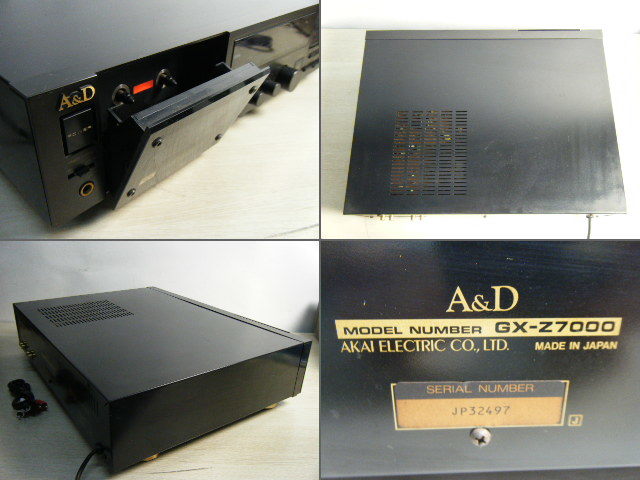 A&D Aわ37☆ ジャンク品 A&Dカセットデッキ GX-Z7000 ☆ 1987年