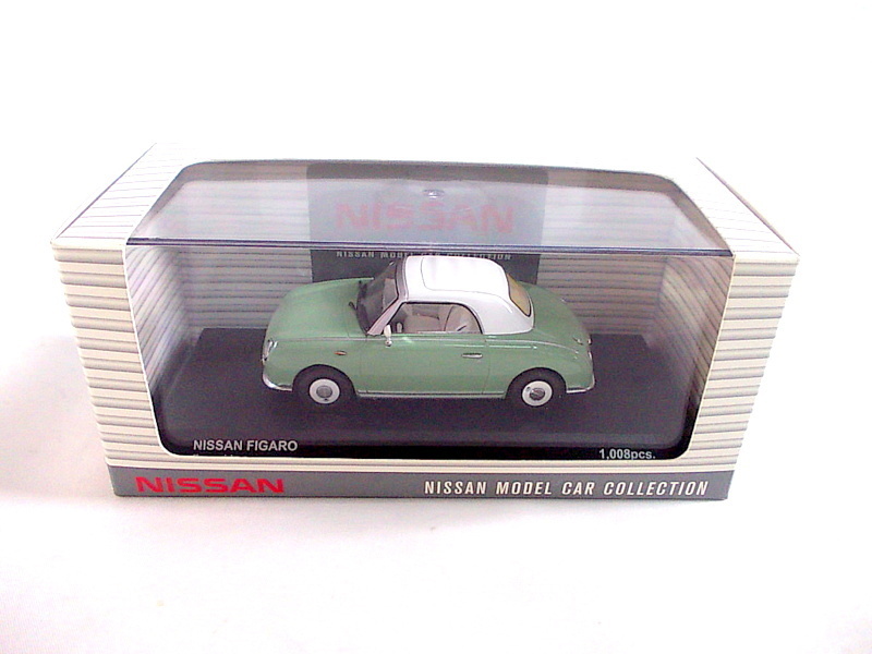 京商 1⁄43 FIGARO 日産 NISSAN OPEN TOP エメラルド⁄グリーン