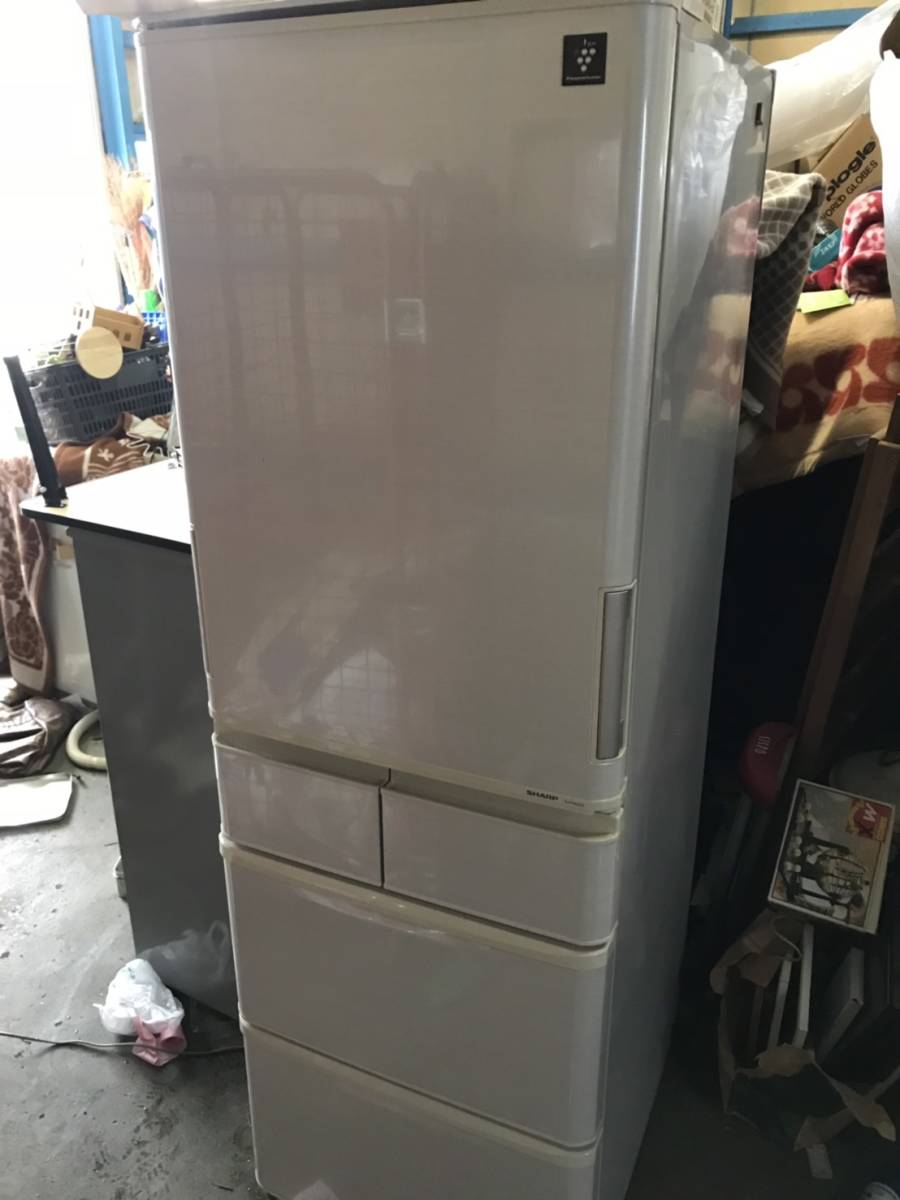 シャープ SJ-PW42X-S SHARP 77kg 424L ノンフロン冷凍冷蔵庫 207＊中古 