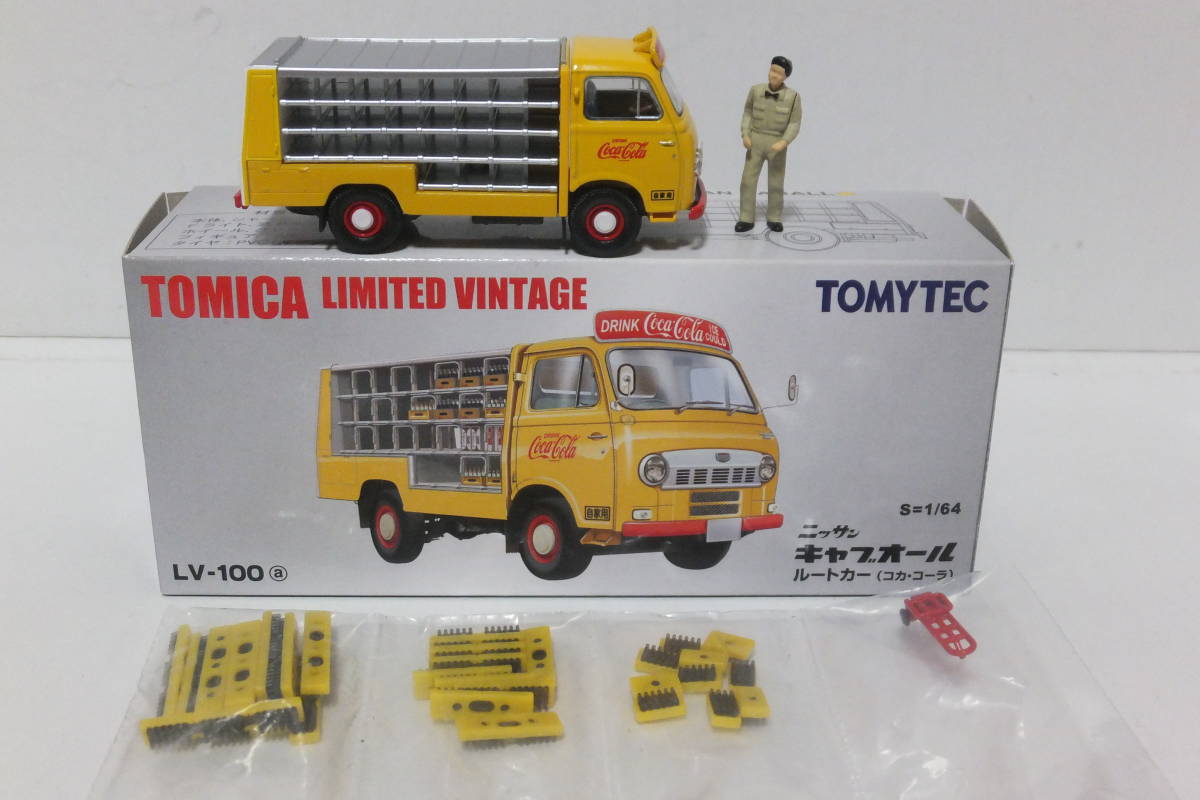 100%新品，正規品 1/64 日産 キャブオール コカ コーラ ルートカー トミカ リミテッド ヴィンテージ TLV 昭和時代 トミーテック LV-110a(トミカリミテッド)｜売買されたオークション情報、yahooの商品情報をアーカ トミカリミテッド