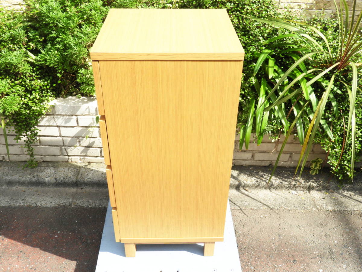 無印良品 | チェスト オーク材突板 木製チェスト4段 木製 幅88×奥行44 
