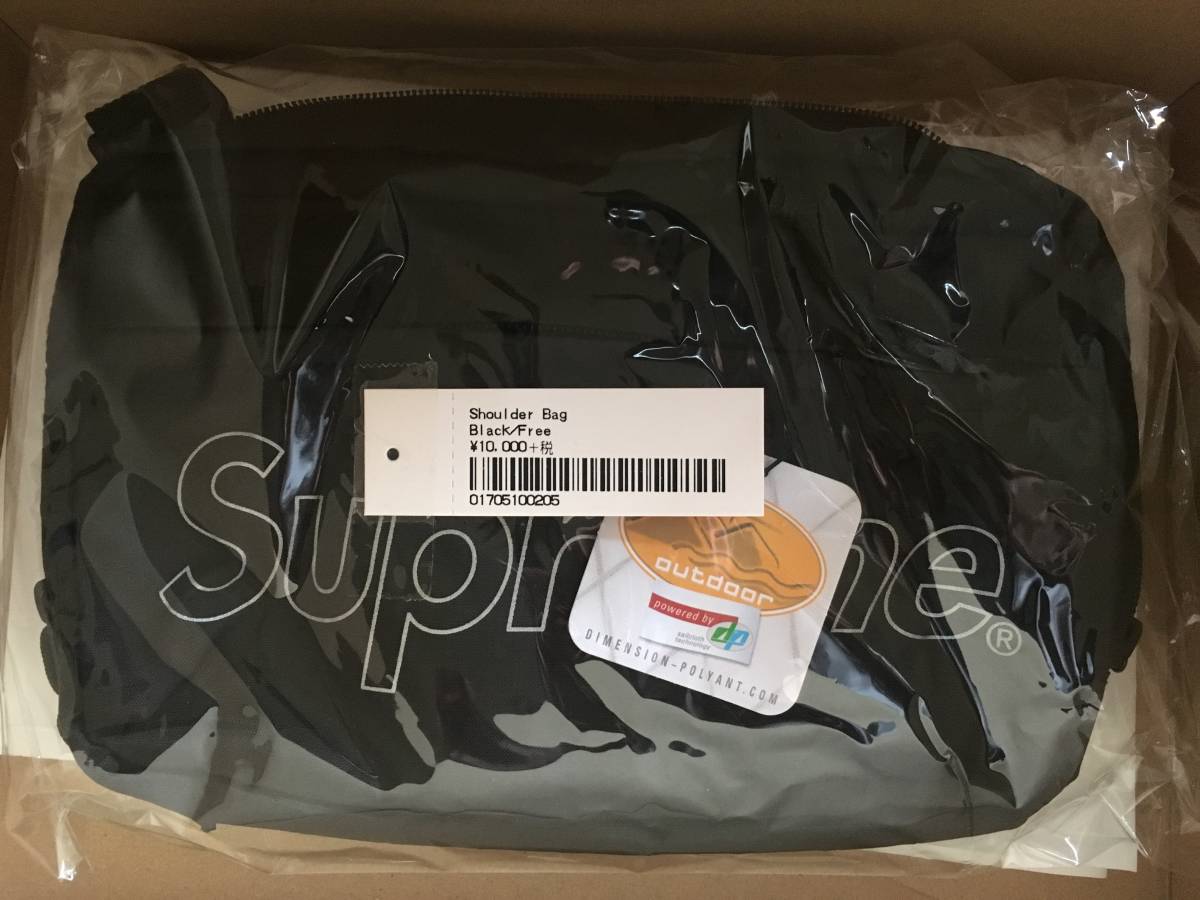 【国内正規品】送料無料 即決 Supreme Shoulder Bag Black 新品未使用 タグ 納品書原本 18FW ショルダーバッグ 黒 シュプリーム