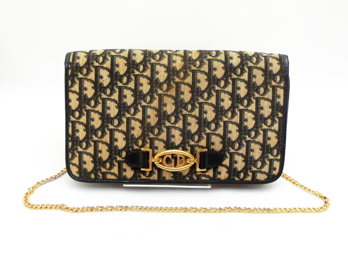  N14784 Dior ディオール トロッター 柄 クラッチ 2WAY チェーン バッグ(トロッター)｜売買されたオークション情報、yahooの商品情報をアーカイブ公開 - オークファン かばん、バッグ