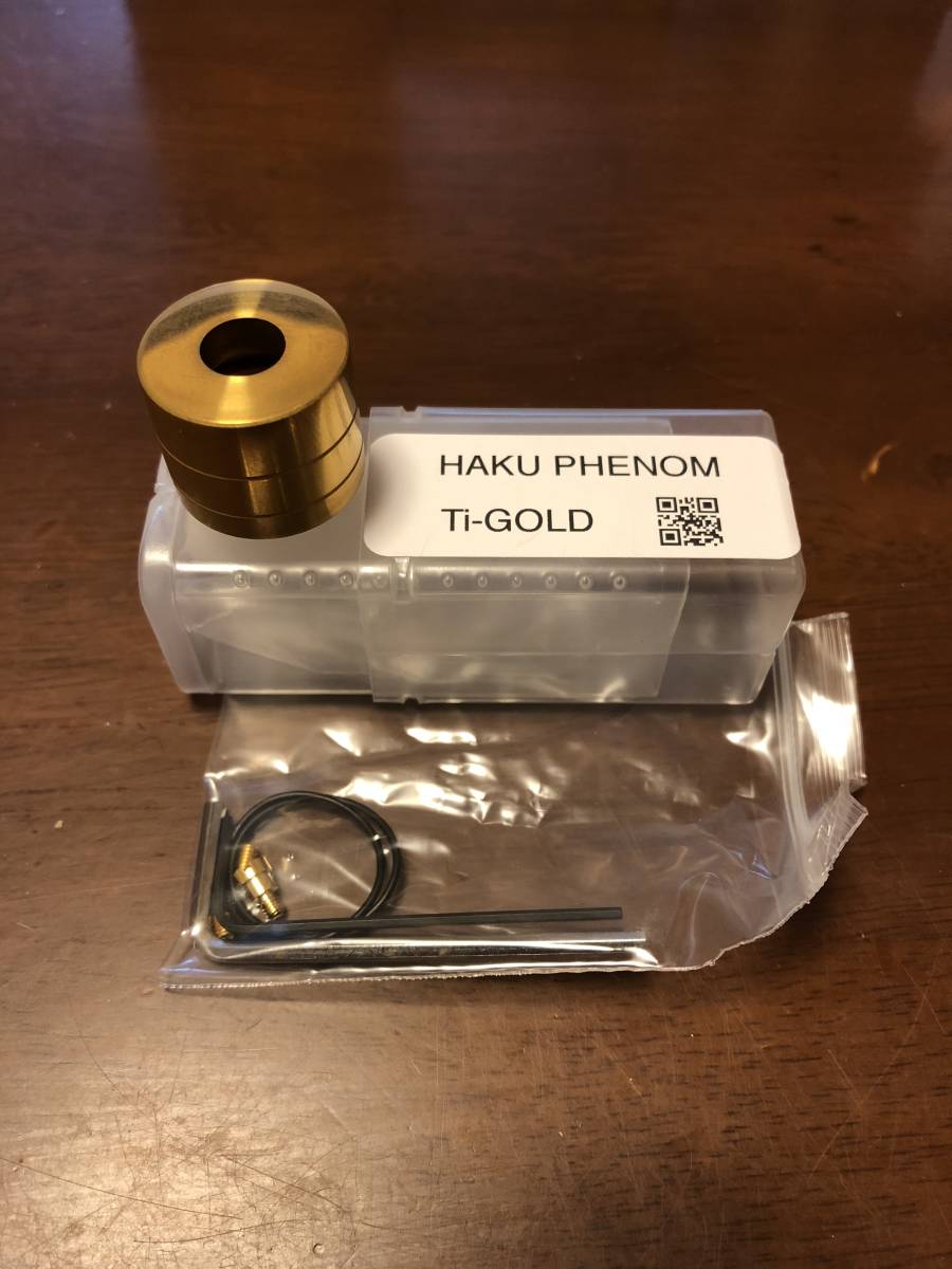 100%新品，正規品 HAKU PHENOM Ti-GOLD RDA vape アトマイザー(喫煙グッズ)｜売買されたオークション情報、yahooの商品情報をアーカイブ公開 - オークファン その他