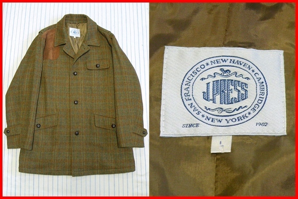 驚きの破格値，新品 上質 Jプレス クルミボタン ツイード生地 ハンティングジャケット/フィールドコート L(男性用)｜売買されたオークション情報、yahooの商品情報をアーカイブ公開 - オークファン 男性用