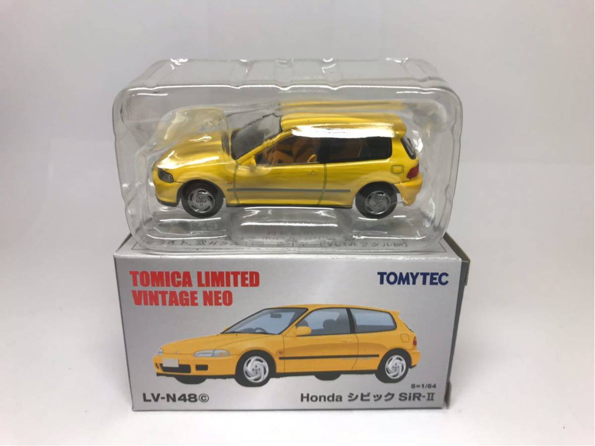 トミカリミテッドヴィンテージネオ トミカ ホンダ シビック SiR-Ⅱ 黄