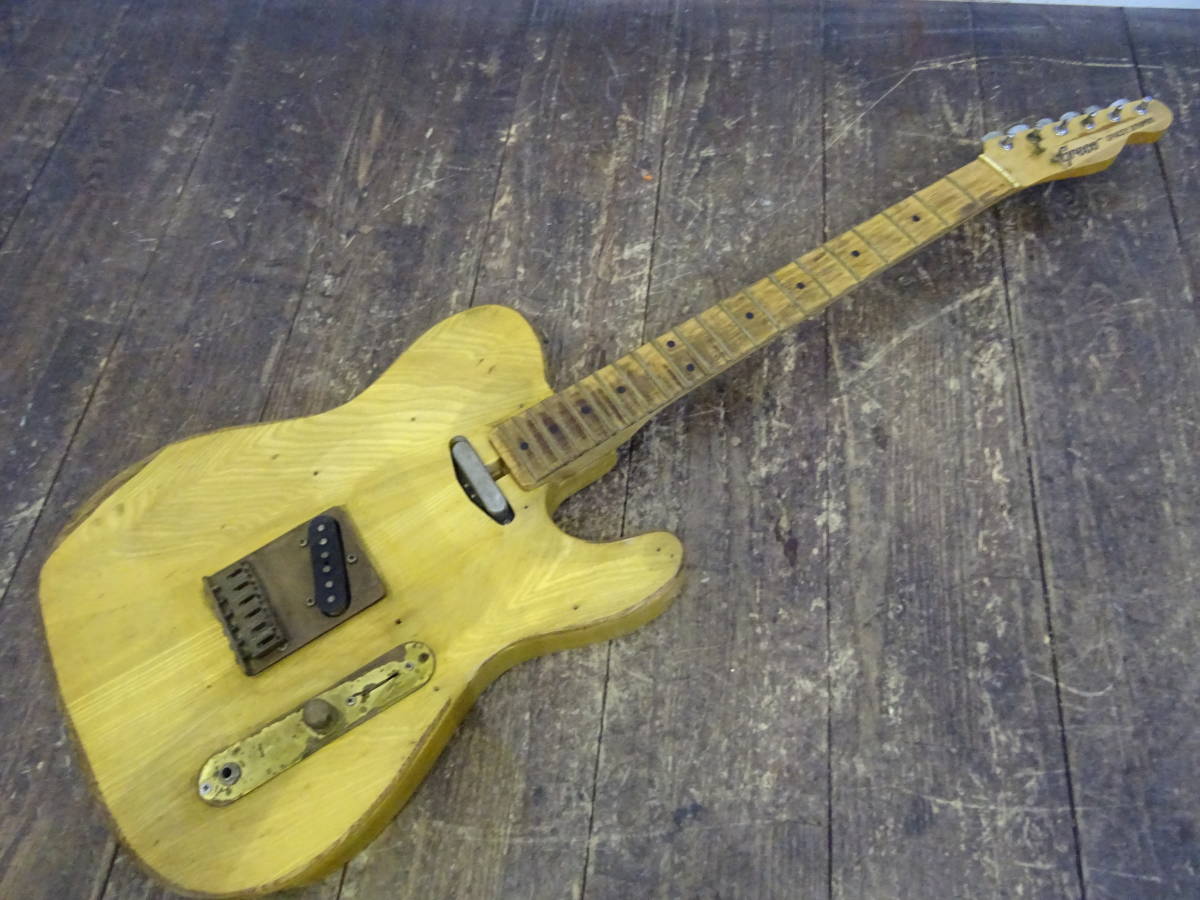 グレコ グネコ TE-300 テレキャスター リフィニッシュ 音出しOK 中古品