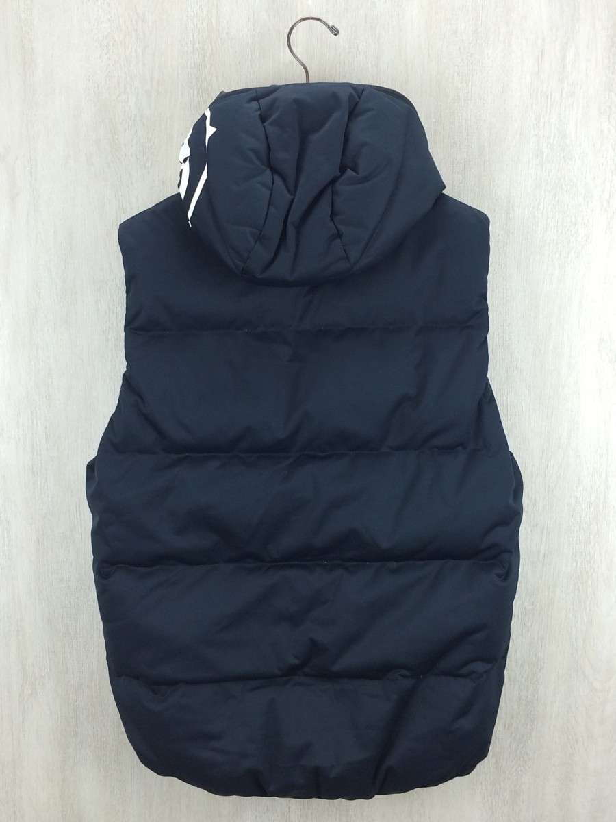 STUSSY◆×DESSCENTE×FUTURA//ダウンベスト/XL/ポリエステル/ブラック/無地/リバーシブル Futura Stussy x Down Puffer Laboratories