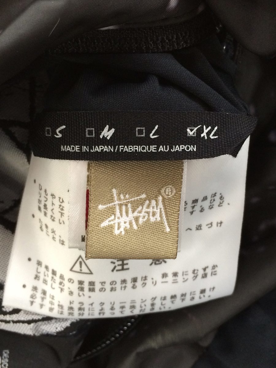 STUSSY◆×DESSCENTE×FUTURA//ダウンベスト/XL/ポリエステル/ブラック/無地/リバーシブル Futura Stussy x Down Puffer Laboratories