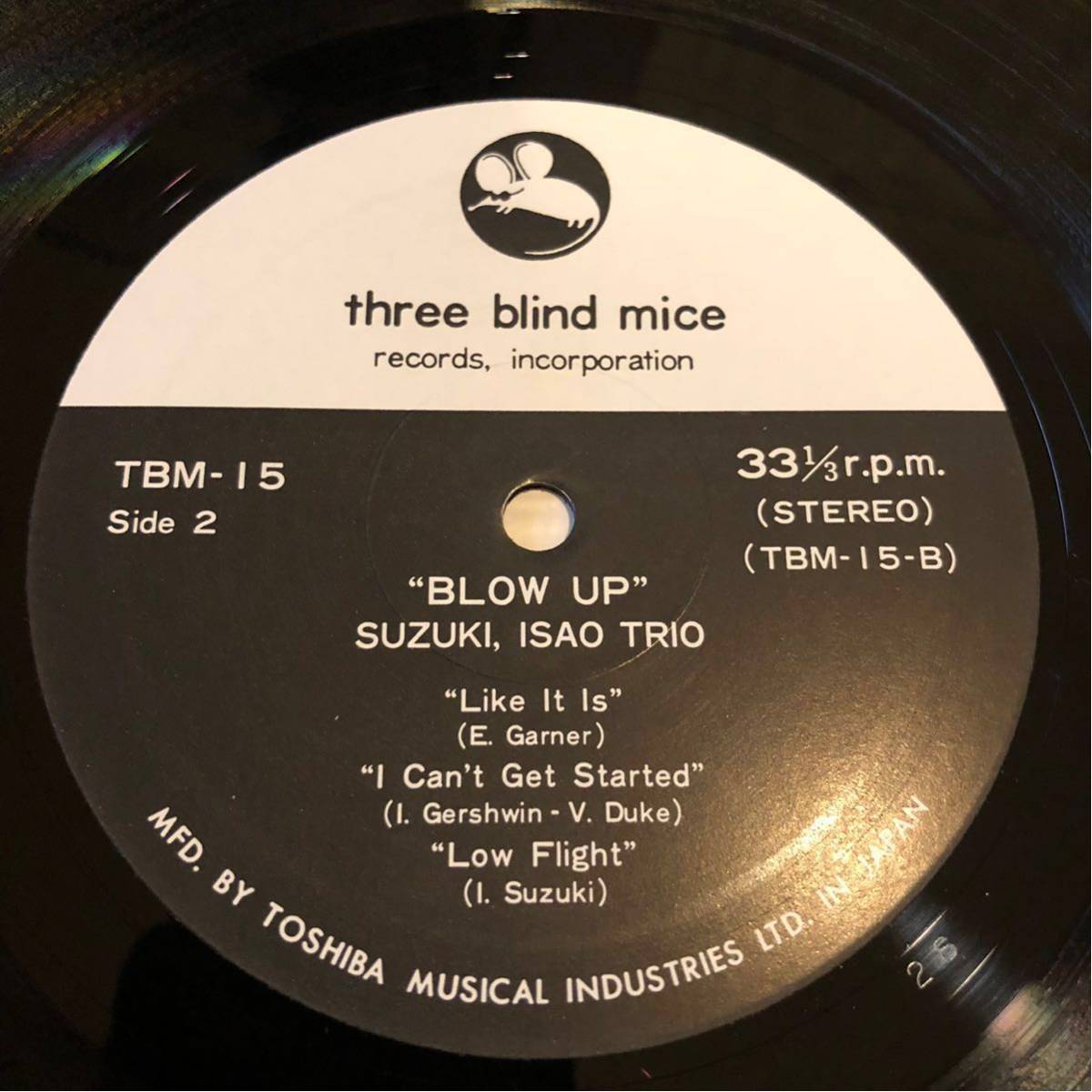 オリジナル 鈴木勲 ISAO SUZUKI BLOW UP three blind mice TBM-15 LP