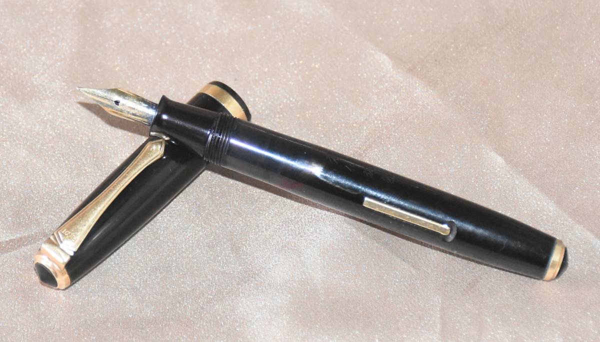 サイドカー ダンヒル 万年筆 Dunhill 筆記 1円〜 ネイビー 18K-750