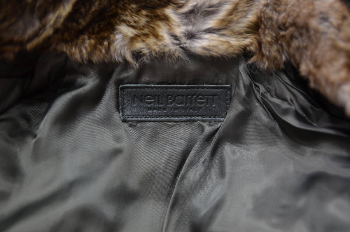 NEIL BARRETT ニールバレット ラビットファー バッファロー レザー 