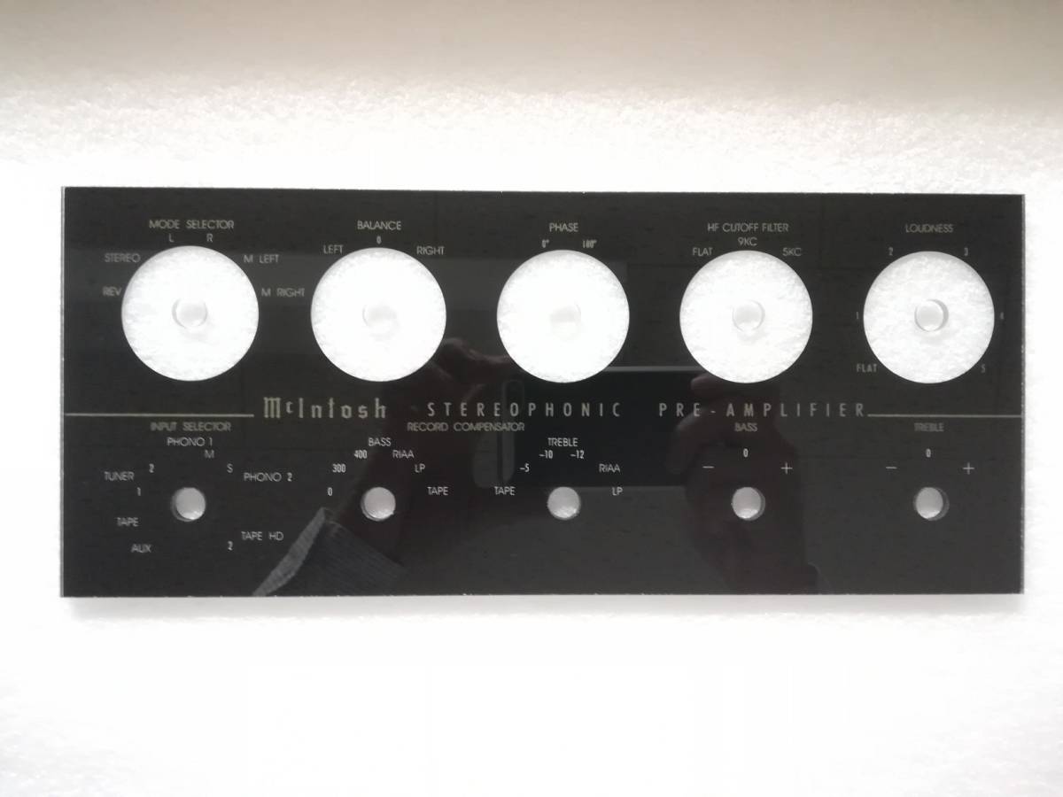オーディオ機器 MCINTOSH C20 フェイス プレート ガラスパネル