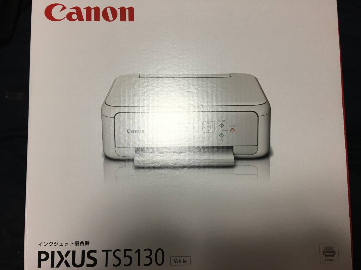 新品】CANON PIXUS TS5130 [ホワイト] キャノン 未使用/未開封 ※インク
