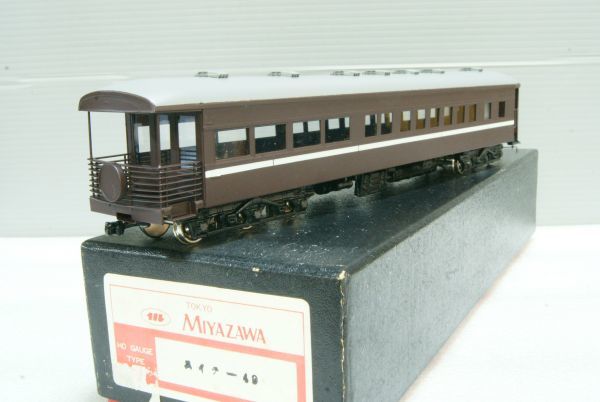 宮沢模型 MIYAZAWA MOKEI HOゲージ 16番 展望車 スイテ-49 室内灯付き