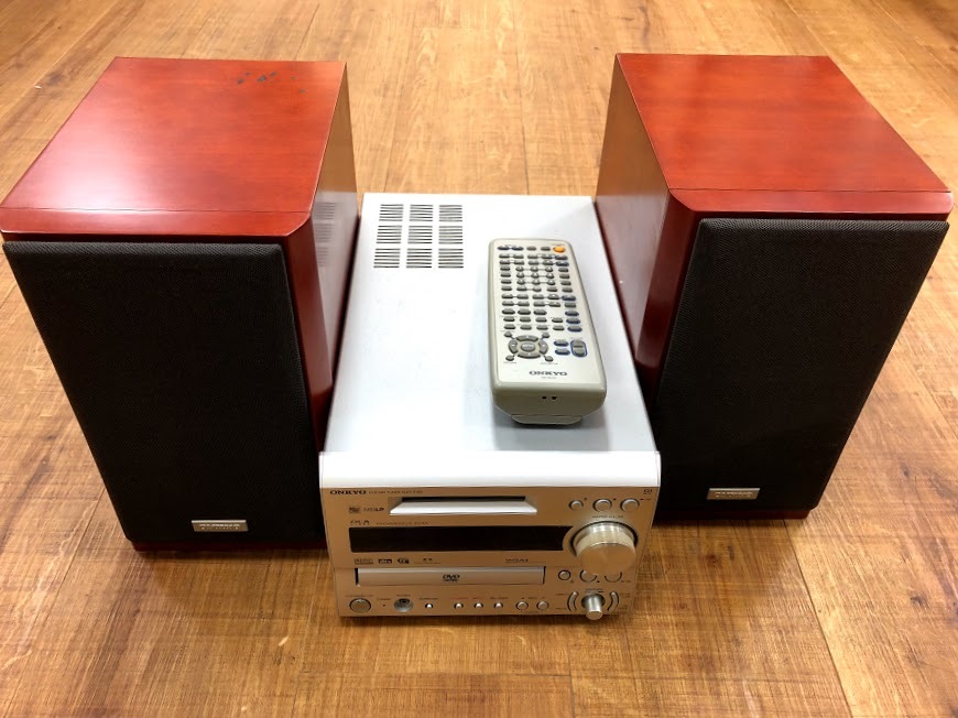 新品未開封★ＯＮＫＹＯ　オンキョー　D-175D 2本セット □ONKYO DVD/MD ミニ コンポ FR-9GXDV D-S9GX 2004年製 RC-541S
