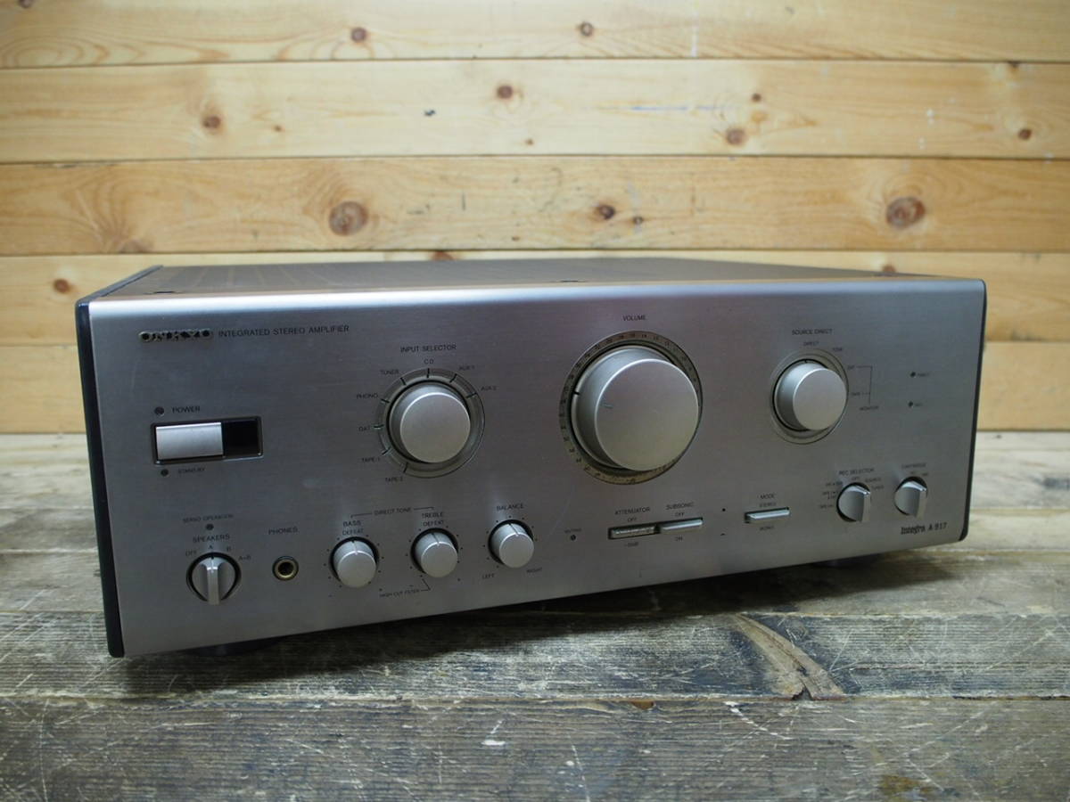 ONKYO Integra A-917 プリメインアンプ A-917F - オンキョー 定格出力