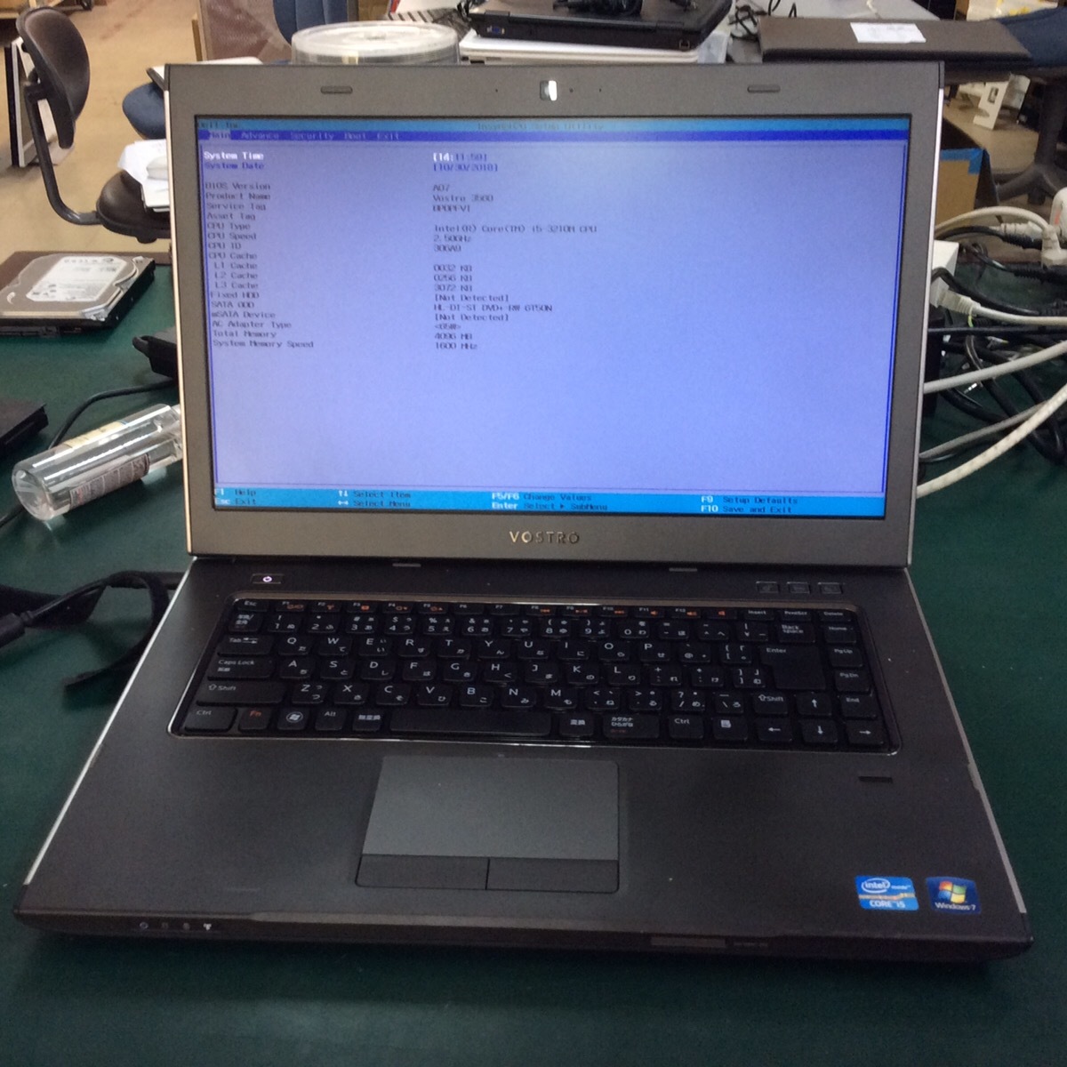 Vostro DELL : 中古 ノート パソコン VOSTRO 3560⁄Win10 64bit 3560の 