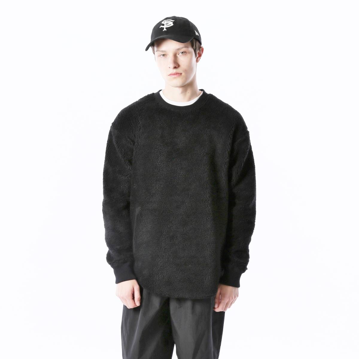 未使用品 18AW SOPHNET. BOA FLEECE BIG CREW NECK ソフ ボア フリース 