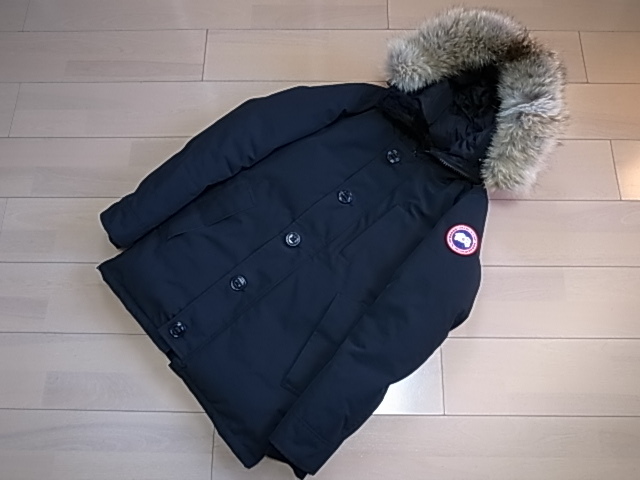 ★ 国内正規品 CANADA GOOSE カナダグース JASPER PARKA ジャスパー パーカー 3438JM ダウン フード ジャケット (ブラック黒XS)GGSD