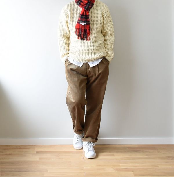 名作！[ フリークスストア -MADE IN UK- ] ワッフル編みのニットセーター(38) “定価17，820円”　イギリス製　　　 　Item code. 【 A12 】