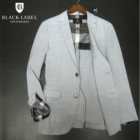  定価32400円 ブラックレーベル クレストブリッジ 裏チェック テーラードジャケット グレー ウール M BLACK LABEL CRESTBRIDGE(ジャケット、上着)｜売買されたオークション情報、yahooの商品情報をア 男性用