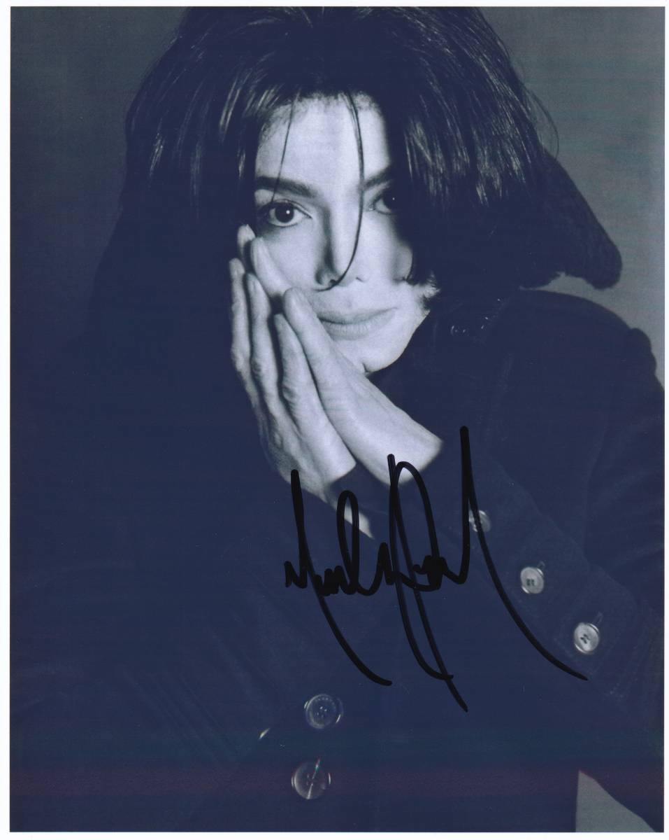 マイケルジャクソン マイケル・ジャクソン☆直筆サイン入り写真☆彡